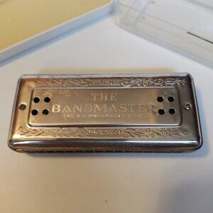 VINTAGE The Bandmaster Harmonica Made in German Democratic Republic CHROME